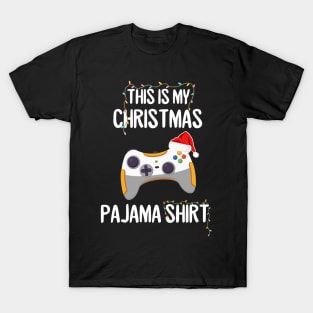 This is my Christmas pajama gamer T-Shirt